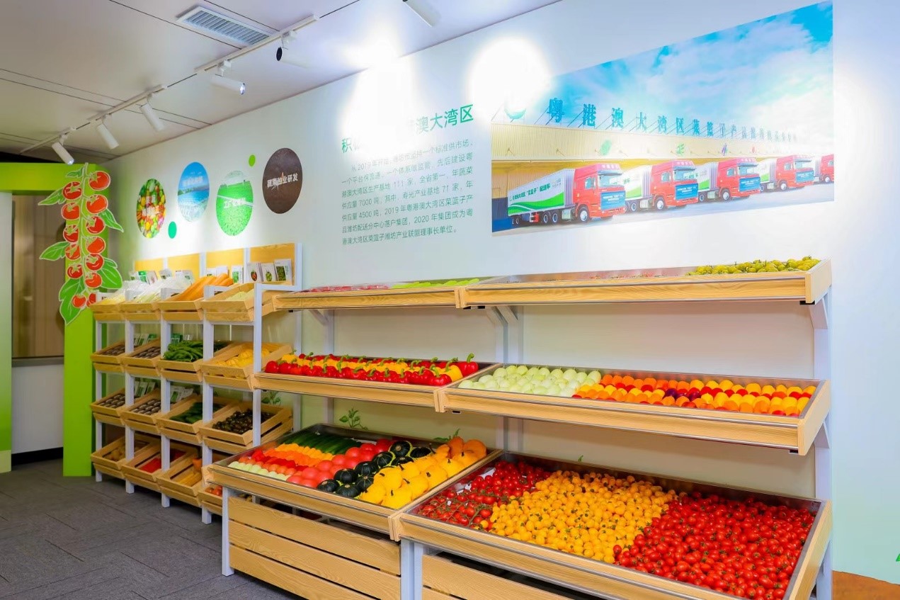 �ƹ�����չʾ��ɽ��ũ��Ʒ�����췽��ͼ