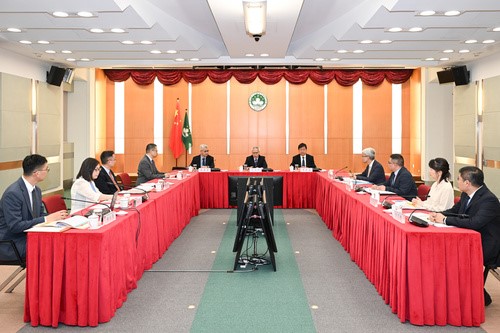 筹建科技研发产业园工作组举行首次会议。澳门特区政府新闻局供图