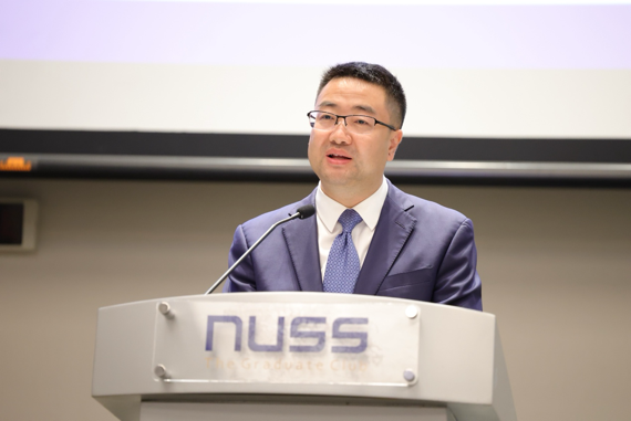 香港高才通人才服务协会创会会长、香港特区立法会议员尚海龙致辞。主办方供图