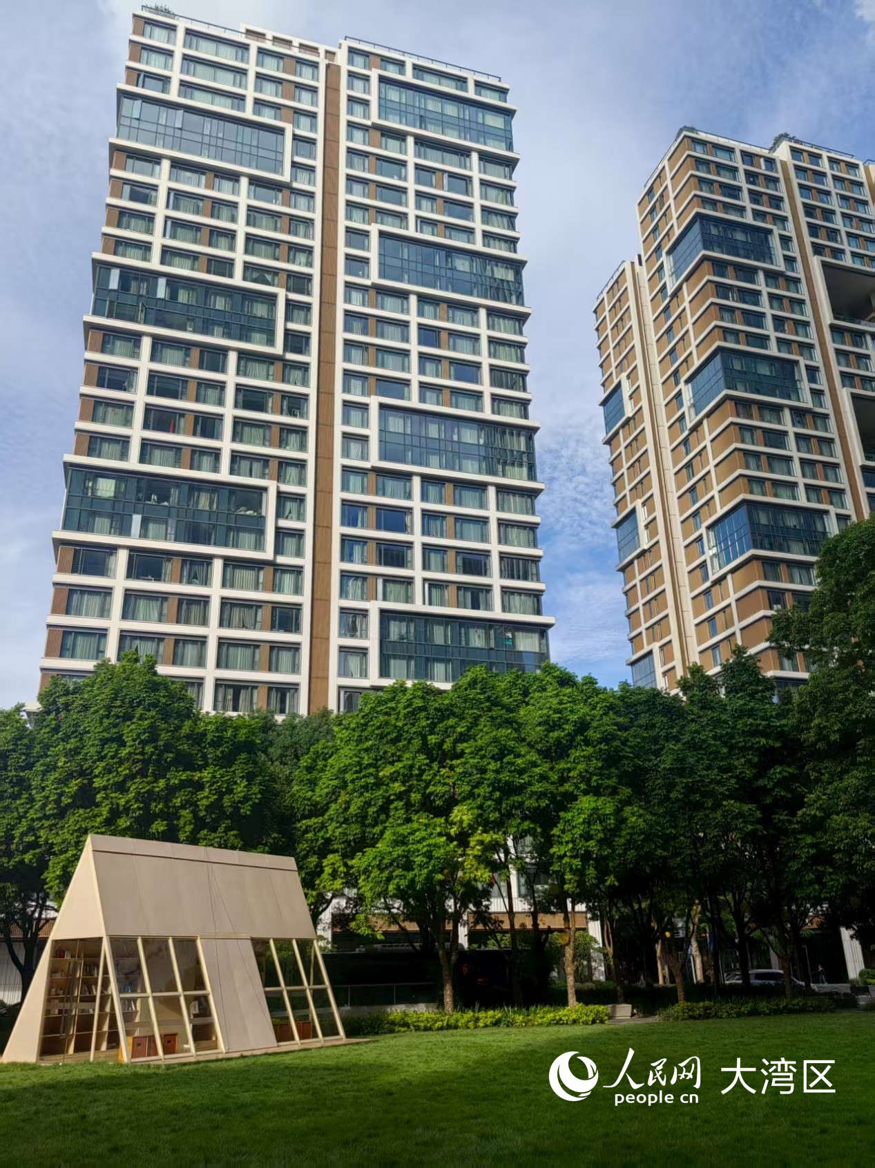 前海嘉里中心的宜居公寓。人民网记者 王晶摄