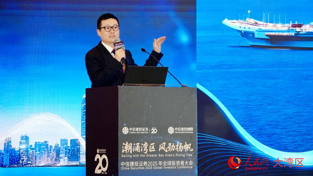 新华三集团港澳区总经理于飞现场分享。人民网 严小晶摄