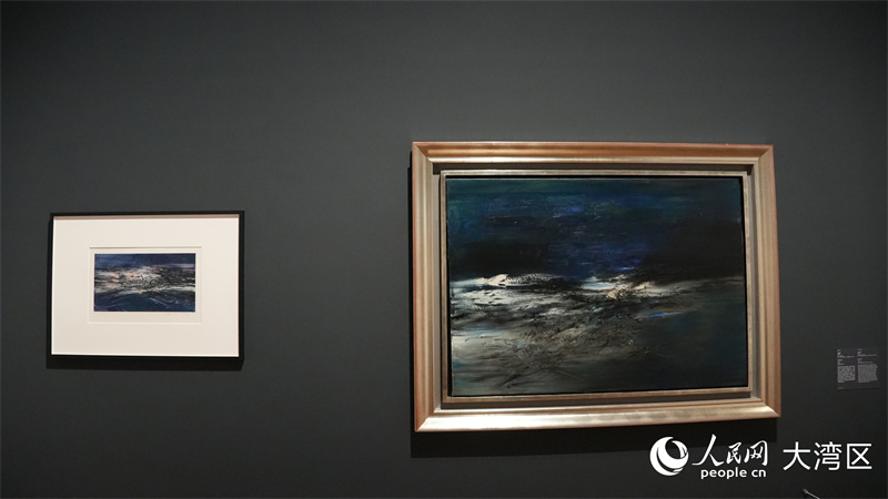 “赵无极：版艺匠心”展品。人民网 严小晶摄