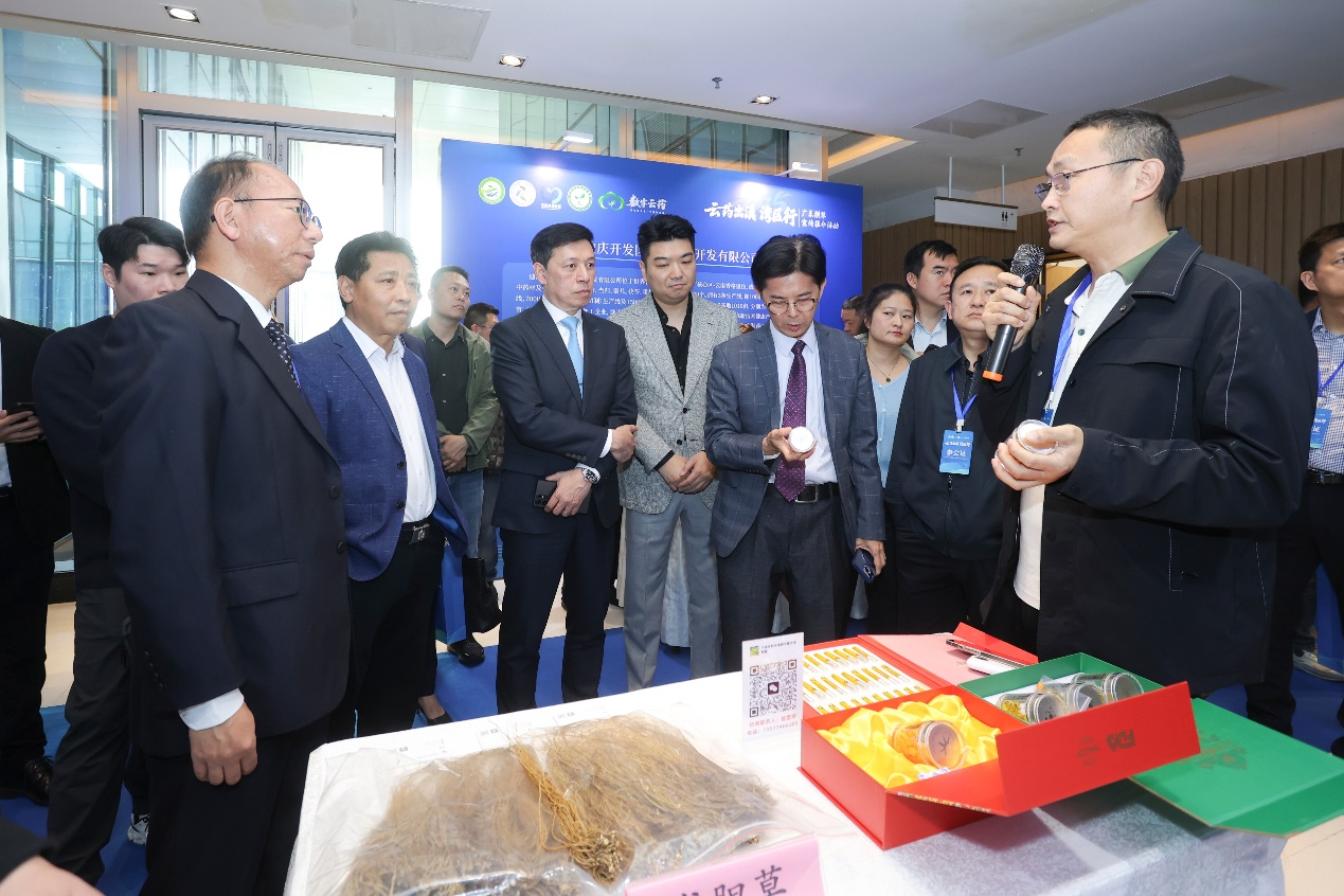 图为滇粤澳企业代表进行对接洽谈。粤澳合作中医药科技产业园供图