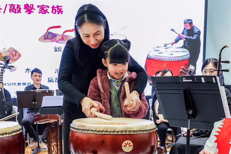 图为“乐萌芽”校园音乐会引领幼儿探索中华文化之美。（澳门特区文化局供图）