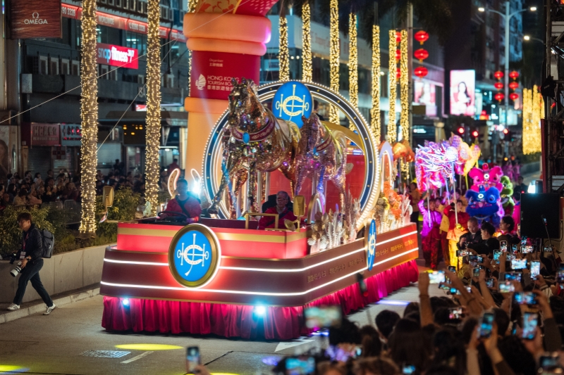 香港赛马会花车。香港旅游发展局供图