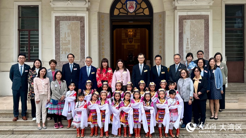 香港保良局举行新春团拜。人民网 吴宇扬扬摄