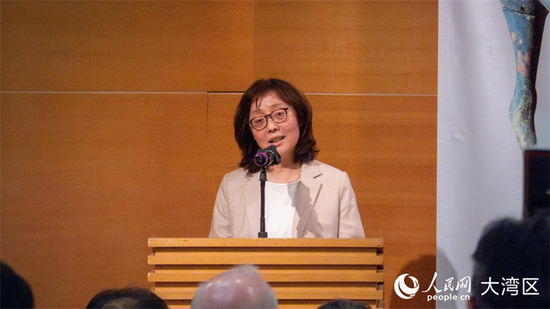 香港特区政府发展局局长甯汉豪致开幕辞。人民网 吴宇扬扬摄