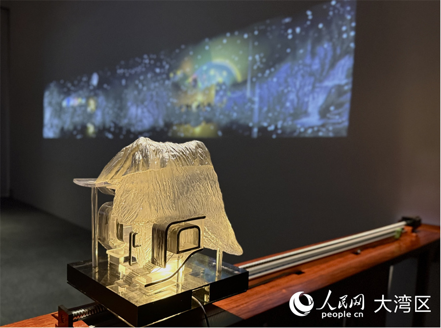 展品《未来图》。人民网实习生 张雨洁摄