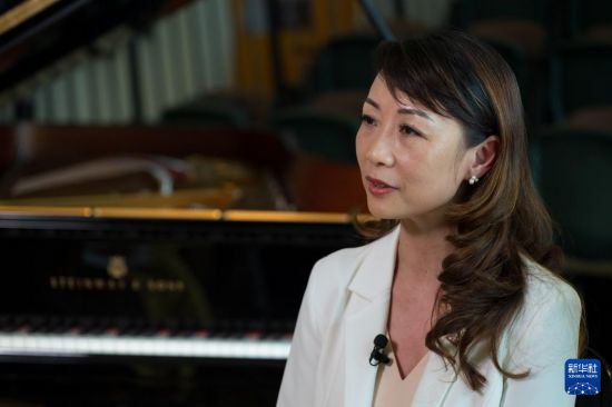 　　7月25日，香港演艺学院校长陈颂瑛接受采访。新华社记者 朱炜 摄