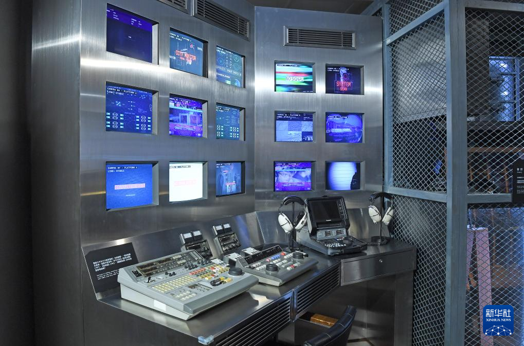1月26日拍摄的旧油麻地警署监控室。新华社记者 陈铎 摄
